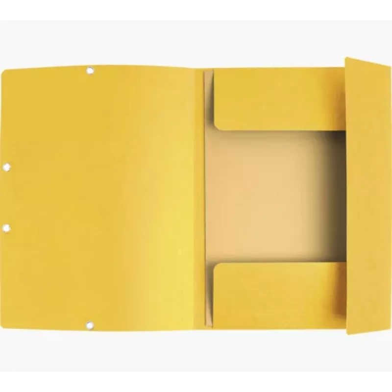 Exacompta pasta de coleção 55409E DIN A4 3 abas cartão amarelo