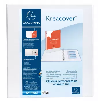 Exacompta dossier de anilhas de apresentação A4 Maxi branco 2 anilhas D 8700232