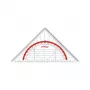 Esquadro geométrico Maped Study 16 cm - poliestireno transparente - triângulo 45°/45°/90°