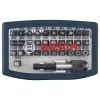 Conjunto de bits de aparafusar Bosch 32 peças Torx, Phillips, Pozidriv, sextavado, fenda, Torq-Set comprimento 25 mm