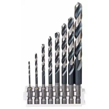 Conjunto de brocas helicoidais HSS Bosch 2608577139 Impact Control 8 peças 2-10 mm