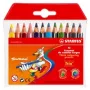 Lápis de cor STABILO Trio - cores sortidas - 4,2 mm - pack de 12