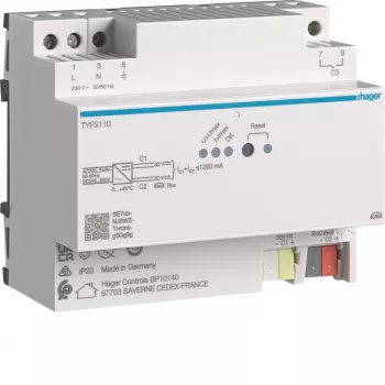 Alimentação de tensão KNX Hager TYFS110 2 saídas 1280 mA