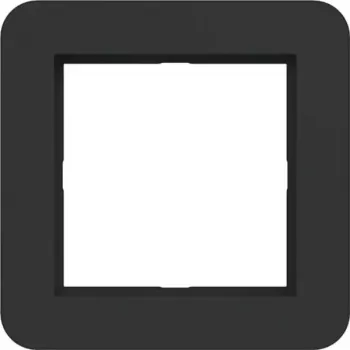 HAGER WAD7100BM moldura de cobertura 1 módulo C.1 Night Black Matt