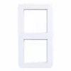 Moldura de cobertura Hager C.1 2 módulos branco luz mate WAD7200WM