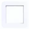 Moldura de cobertura Hager WAD7100WG 1 módulo C.1 branco luz brilhante