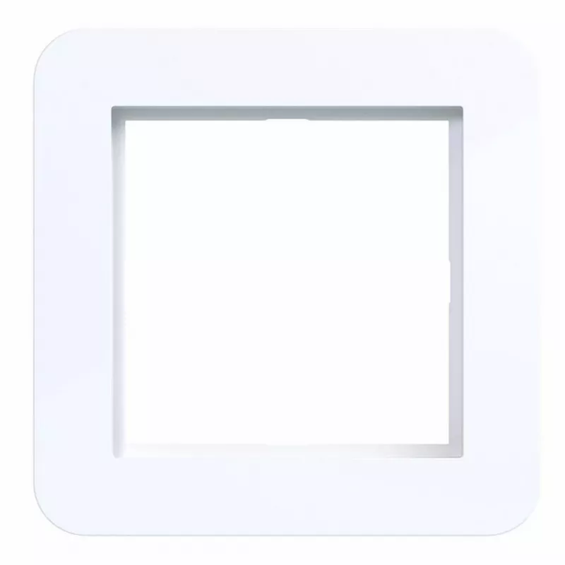 Moldura de cobertura Hager WAD7100WG 1 módulo C.1 branco luz brilhante