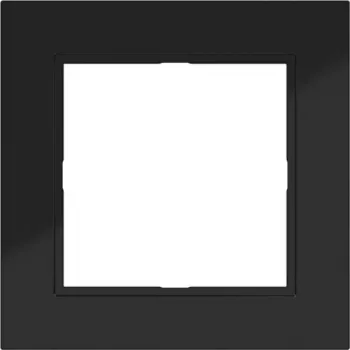 Hager WAD6100BG moldura de cobertura 1 módulo Night Black Glossy série A.1