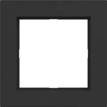 HAGER WAD6100BM moldura de cobertura 1 módulo A.1 Night Black Matt