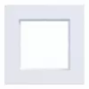 Moldura de cobertura Hager A.8 1 módulo branco luz mate WAD8100WM