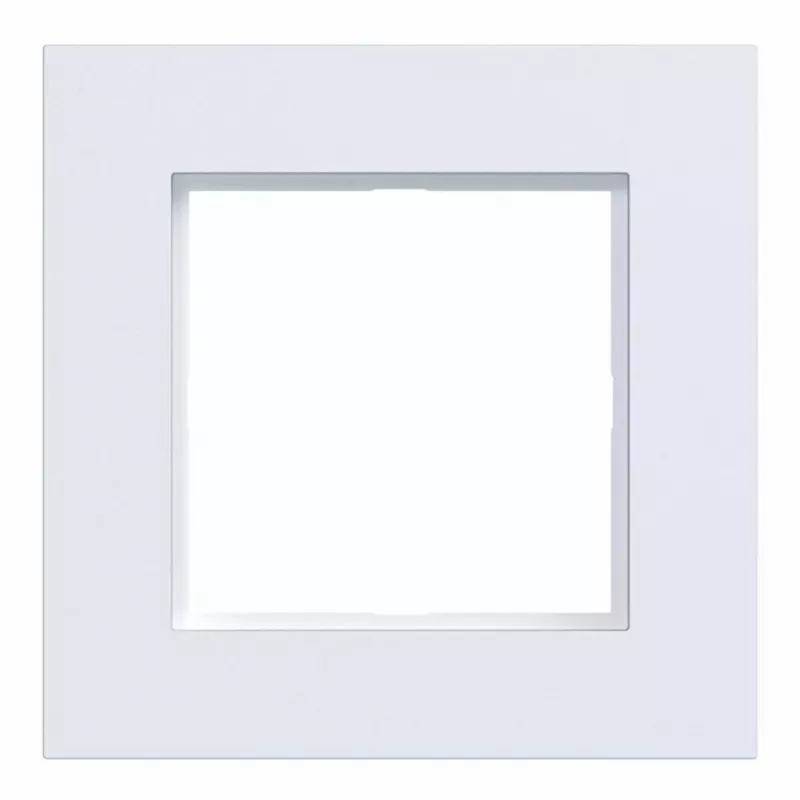 Moldura de cobertura Hager A.8 1 módulo branco luz mate WAD8100WM