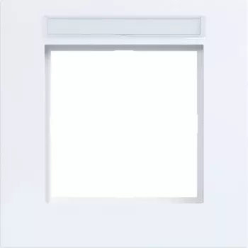 Moldura Hager 1 módulo com campo de identificação A.8 branco luz brilhante WAD8101WG