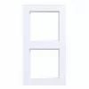 Moldura de cobertura Hager A.1 2 módulos branco luz mate WAD6200WM