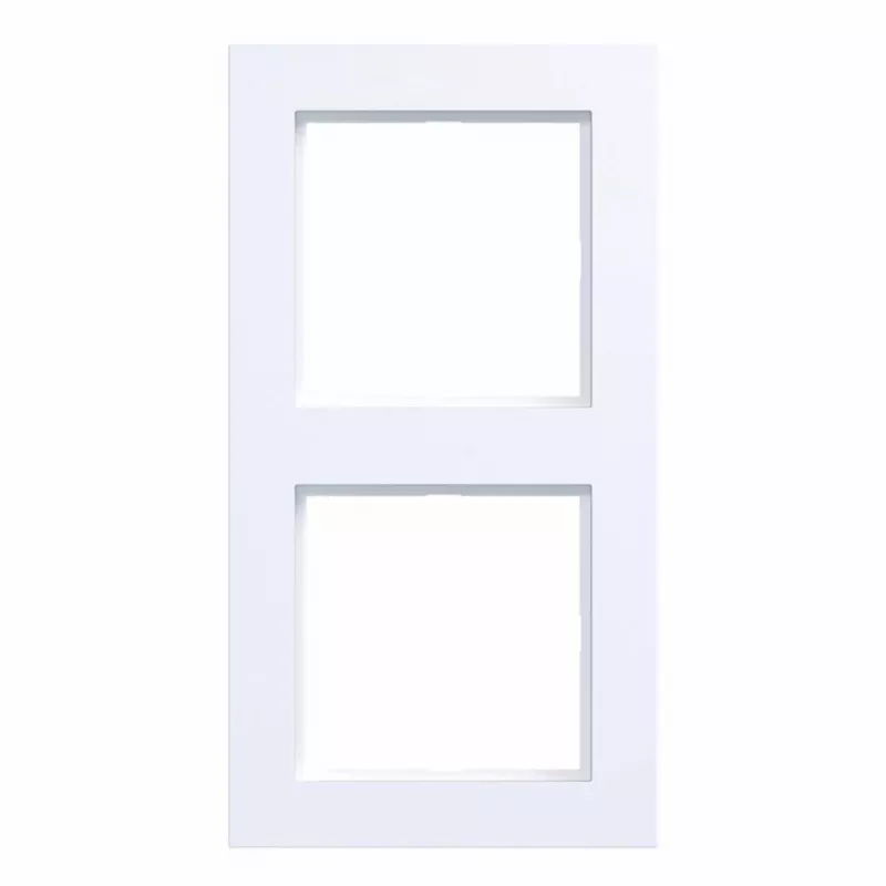 Moldura de cobertura Hager A.1 2 módulos branco luz mate WAD6200WM