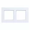 Moldura de cobertura Hager WAD8200WM 2 módulos, A.8, branco luz mate