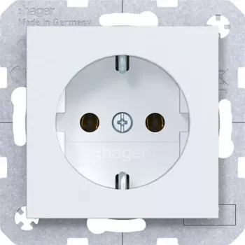 Hager WAS1100WM tomada Ax/Cx branco-luz