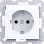 Hager WAS1101WG tomada Ax/Cx branco-luz brilhante