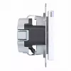 Hager WAS1101WG tomada Ax/Cx branco-luz brilhante