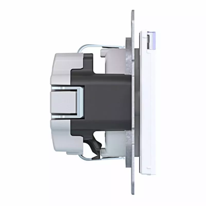 Hager WAS1101WG tomada Ax/Cx branco-luz brilhante