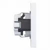 Hager WAS1120WG tomada SCHUKO com tampa basculante, linha de design A.1, branco-luz brilhante, IP44, 16A, 250V, conetores sem parafusos