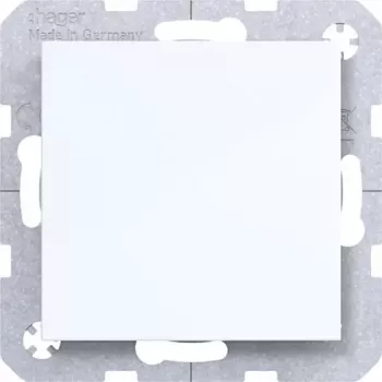 Hager tampa cega com peça central WAF1001WG (branco-polar, brilhante)