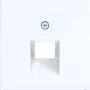 Hager kallysto.pur placa central Ax/Cx branco-luz brilhante WAF1107WG