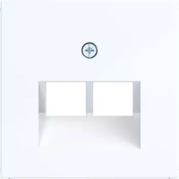 Hager placa central Ax/Cx branco-luz brilhante WAF1108WG