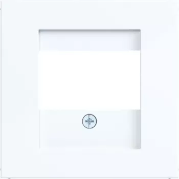 Hager placa central A.x/C.x branco-luz brilhante WAF1104WG
