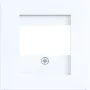 Hager placa central A.x/C.x branco-luz brilhante WAF1104WG