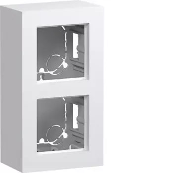 Hager WAD8210WG caixa de superfície 2 módulos versão alta A.8 branco-luz