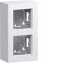 Hager WAD8210WG caixa de superfície 2 módulos versão alta A.8 branco-luz