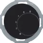 Hager WLN5026BG termostato com contacto reversível e interruptor de série R.classic preto