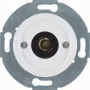 Hager WTE5182WG botão de pressão com luz de controlo E10, peça central 1930/vidro, branco brilhante