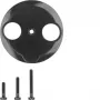 Hager WTF4592BG peça central para tomada de antena 2 furos 1930/vidro preto