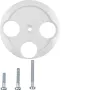 Hager peça central WTF4593PW para tomada de antena 3 furos 1930/vidro branco polar