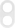 Hager WLD9200WG moldura de cobertura 2 módulos R.Classic branco polar termoplástico