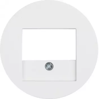 HAGER placa central com recorte TAE R.Classic branco puro brilhante (WLF4000WG)