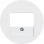 HAGER placa central com recorte TAE R.Classic branco puro brilhante (WLF4000WG)