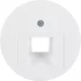 Hager WLF1007WG placa central para tomada UAE, branco polar, brilhante, sistema r.Classic
