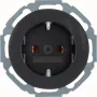 Hager WLS1100BG tomada SCHUKO brilhante preto série R.Classic
