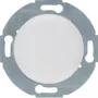 Hager WTF1001PW1 tampa cega com placa central 1930/vidro branco polar