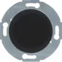 Hager WTF1001BG1 tampa cega com peça central 1930/vidro preto