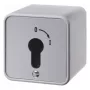 Hager WDE4466 Interruptor de chave, montagem à superfície, para meio cilindro perfilado, zinco fundido, IP54