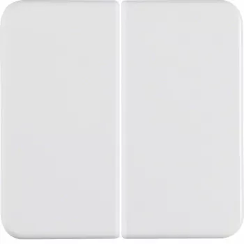 Hager WWW2000PW Botão de tecla 2 módulos, branco polar brilhante, IP44, encastrado