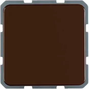 Hager WWS1111BR Tomada SCHUKO com tampa basculante, à superfície, IP44, castanho