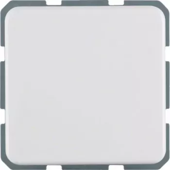 Hager WWS1211PW Tomada SCHUKO com tampa basculante e proteção reforçada contra contacto, encastrada, branco polar brilhante