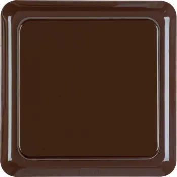 Hager WWG1111BR Tomada SCHUKO com tampa basculante e moldura WG UP IP44 castanho