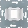Hager WDF4612W Placa de suporte Modular Jack 1 porta branco