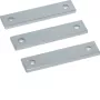 HAGER conjunto de 3 barras coletoras de cobre univers UM40V4 ligação de transformador de corrente 40x10x170mm estanhado (UM40V4)