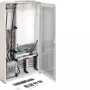 Hager FP93W1N quadro de contadores com transformador de corrente, 3 campos, 1 ponto de contagem, IP44, RAL 9010